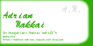 adrian makkai business card